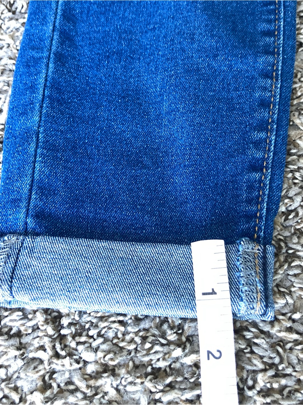 SHEIN Petite M High Rise Distressed Stretch Cuffed Jeans - Picture 9 of 11